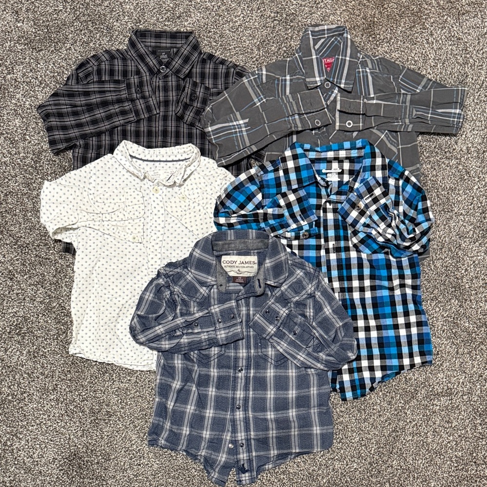 2T-3T Button-Up Shirts Bundle